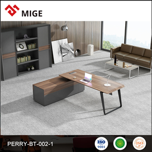De gama alta muebles de madera maciza de <span class=keywords><strong>nogal</strong></span> <span class=keywords><strong>mesa</strong></span> de jefe de oficina MDF muebles - Product Image 2