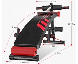 Commercio all'ingrosso regolabile Sit-up panca per palestra esercizio per uso Fitness a casa in pelle - Product Image 6