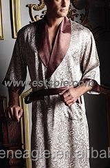 Di <span class=keywords><strong>lusso</strong></span> e di Business 100% Kimono di Seta degli uomini <span class=keywords><strong>Accappatoio</strong></span> - Product Image 4