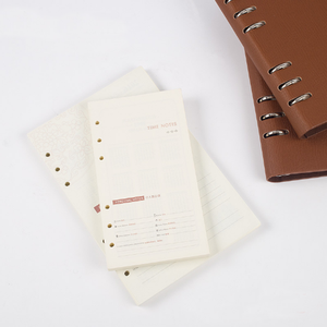 High-End Custom A5/A6 <strong>Leather</strong> Bound Binder <strong>Notebook</strong> 6-Ring Binding Quality Loose Leaf <strong>Refillable</strong> for Gift Usage - Product Image 3