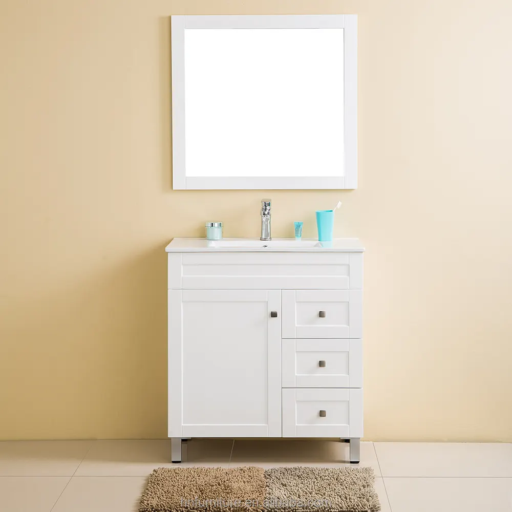 Tocador de baño arqueado negro, mueble de ducha con espejo LED, mueble de baño impermeable con lavabo, mide 32