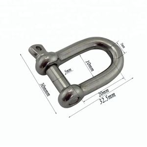 M5 không gỉ Marine nâng vít clevis Pin Châu Âu loại D còng bạc Thép không gỉ đánh bóng với vít cổ áo Pin zhibo - Product Image 1