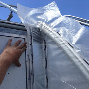 Khuếch tán ánh sáng 200 micron UV kháng dệt màng nhựa nhà kính, UV ổn định polyethylene nhà kính phim - Product Image 4