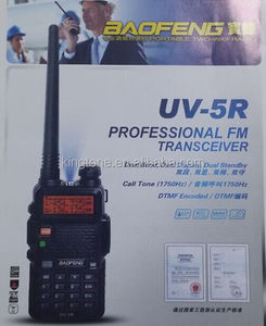 Baofeng UV-5R Talkie-walkie Bi-bande 5W <span class=keywords><strong>Radio</strong></span> Bidirectionnelle 128CH UHF VHF FM VOX Pofung UV5R jambon <span class=keywords><strong>radio</strong></span> Double Affichage casque gratuit - Product Image 6