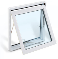 Fenêtre à auvent standard pour salle de bain, fenêtres et portes d'occasion, fenêtres résistantes aux chocs, prix