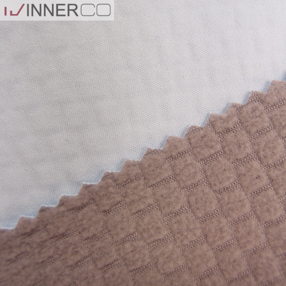 Polyester single jersey Bonded with Fleece fabric