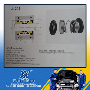 Doble cara solo resorte desequilibrada elastómero fuelle 202 <span class=keywords><strong>sello</strong></span> mecánico para bomba de agua y piezas de la bomba - Product Image 1