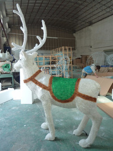H155cm W115cm 1900 unids leds LED 3D Escultura Ciervos Luz - Product Image 2