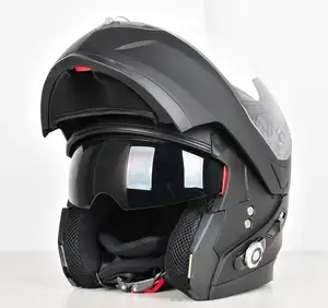 Freed Conn BM2-S Direkt Kaufen mit eingebauten Lautsprechern und Mikrofon mattschwarz rot Smart Bluetooth Helm Intercom