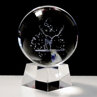 Boule de cristal système solaire 3D, modèle de planètes Miniature, sphère en verre, ornement avec Base LED, DL-BL033, Offre Spéciale, personnalisé, nouveau