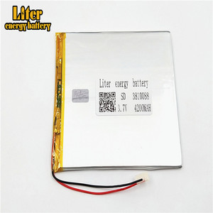 Lipo tablet PC 3,7 V 3810088 rechargeable 4200 mAh lithium polymer battery - Product Image 2