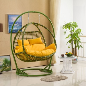 <span class=keywords><strong>Fauteuil</strong></span> <span class=keywords><strong>suspendu</strong></span> en rotin d'extérieur pas cher, <span class=keywords><strong>deux</strong></span> places, panier en osier <span class=keywords><strong>pour</strong></span> adultes, chaise suspendue en forme d'œuf <span class=keywords><strong>pour</strong></span> le jardin - Product Image 2