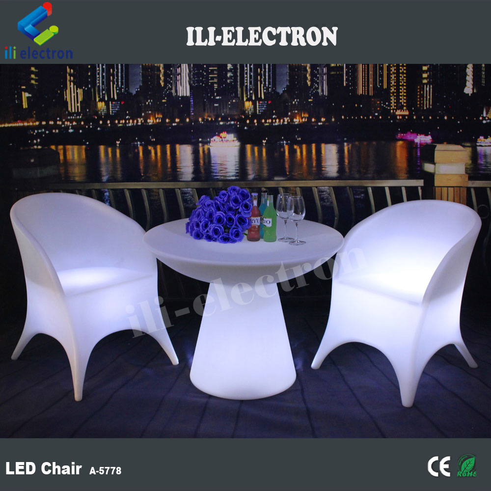 Discothèque LED éclairage meubles Chaise Chaise de Bar