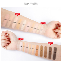Poudre pressée de maquillage imperméable de couleur naturelle de marque privée contrôle de l'huile longue durée 20 couleurs poudre pour le visage végétalien en gros