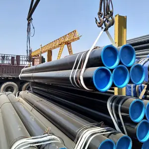 API 5L ASTM A 106 Gr.B 20# black painting seamless steel pipe of China