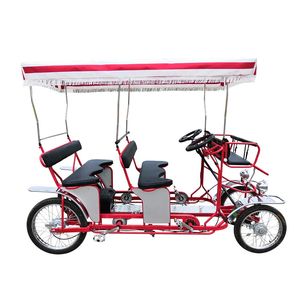 ZZMERCK, fabricante/proveedor, venta al por mayor, dos asientos, Pedal eléctrico para adulto, coche <span class=keywords><strong>de</strong></span> bicicleta doble, Quad Bike - Product Image 2