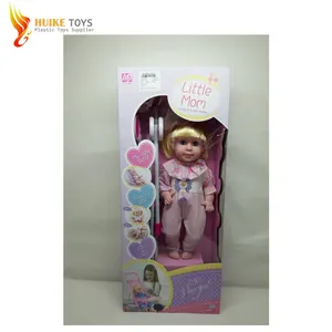 热卖小女孩套装12英寸娃娃4语音手推车女孩2022年