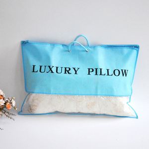 OEM logo Design <strong>Printed</strong> <strong>clear</strong> Plastic Pillow Bag with Handle - Product Image 4