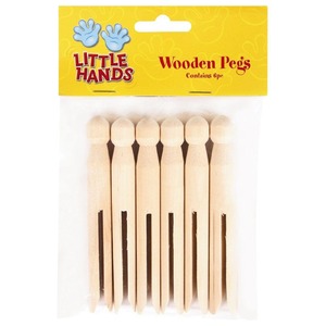 Design de mode tête ronde sûr en <span class=keywords><strong>bois</strong></span> mignon enfants pinces à linge sac Clips outils pour robes poupées épingles peintes - Product Image 3