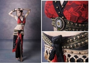 Bestdance-nuevo estilo de danza del vientre, traje profesional, Tribe, conjuntos de ropa - Product Image 6