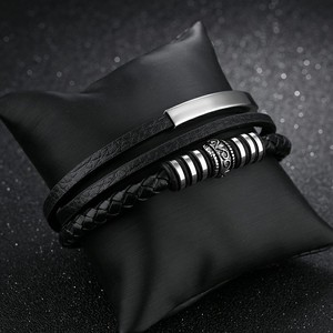 Marlary bracciale in pelle intrecciata con gioielli da uomo personalizzati alla moda con chiusura magnetica negozio di <span class=keywords><strong>bracciali</strong></span> in pelle da uomo - Product Image 5