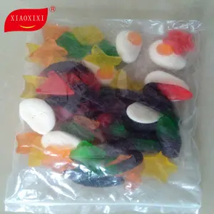 A granel pacote gelatina doces gummy gato forma com sabor frutado