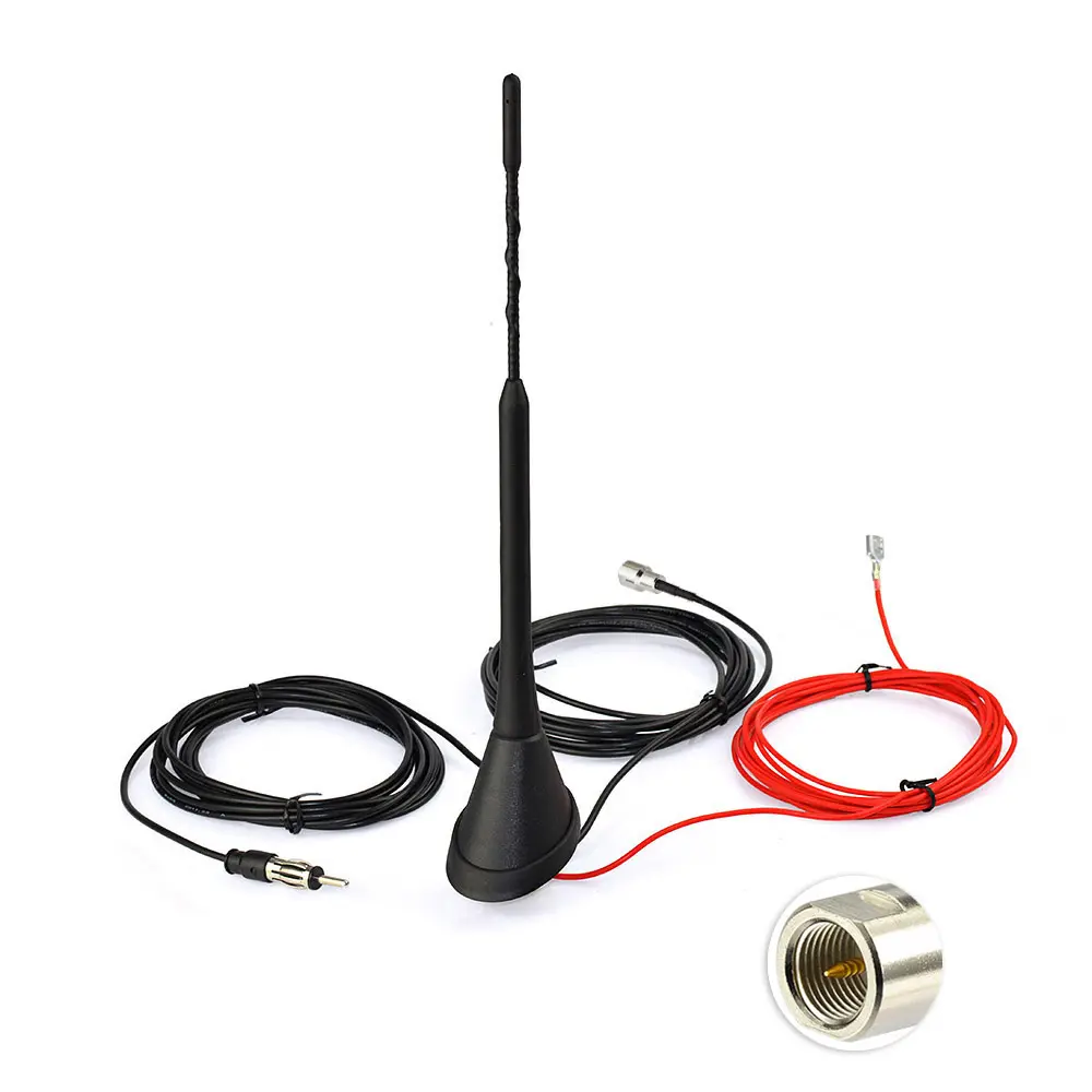 Draagbare Digitale Tv Cb Radio Antenne Indoor Outdoor Auto Am Fm Male/Din Connector Dab Antenne