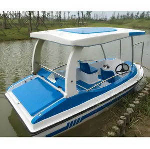 Electric fiberglass water jet boat