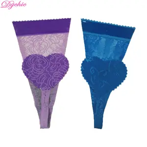 Adhésif Invisible Femmes Réutilisable Dentelle C String Culotte