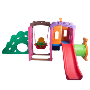 Parque infantil de plástico ecológico Castle Slide Swing <span class=keywords><strong>Climer</strong></span> Play Center - Product Image 6