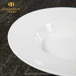 Vajilla líneas finas de sopa de cerámica plato blanco porcelana china - Product Image 2