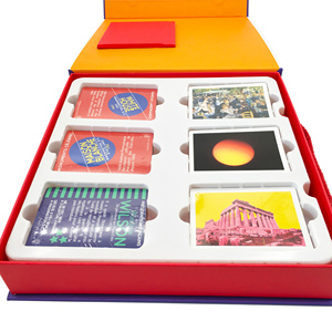 Tùy chỉnh thiết kế Tabletop thẻ trò chơi trí tuệ Hội Đồng Quản trị trò chơi in trên giấy nhựa da PU Vật liệu các tông - Product Image 2