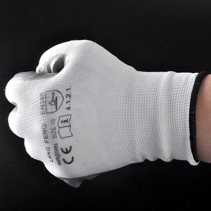 عالية الجودة الصناعية النتريل المغلفة قفازات البوليستر مع EN 388 - Product Image 3