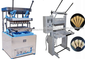 حار بيع شبه التلقائي الهراء الآيس كريم المخروط رقاقة ماكينة صنع البسكويت جعل مخروط - Product Image 4