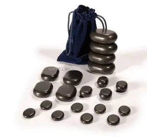 20 Pieces Hot Stone Massage Kit Basalt Massage Hot Stone Basalt Massage Hot Stone Set