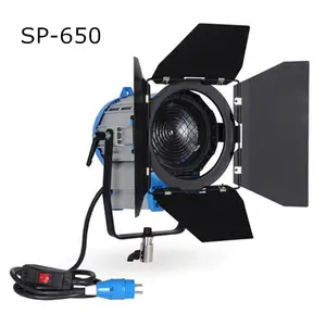 SP-650อุปกรณ์ถ่ายภาพ/อุปกรณ์เสริม HMI Fresnel แสง650วัตต์แสงอย่างต่อเนื่อง