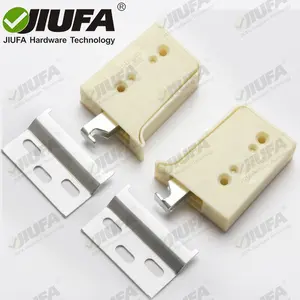 JIUFA Furniture Hardware ABS Plastic Cover Visible Hanging Bracket For Furniture Cabinet Thickened Adjustable Suspension Hanger