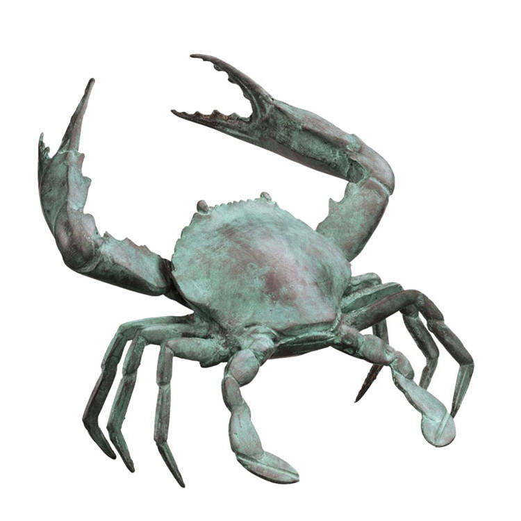 蟹 青銅 置物 三匹 蟹 青銅 置物 三匹