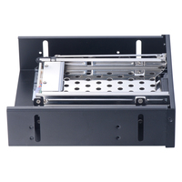 Unestech ST5534B Rack Móvil para Discos Duros/SSD SATA de 2.5 Pulgadas y 3 Bahías con Bloqueo para Bahía de Unidad Óptica