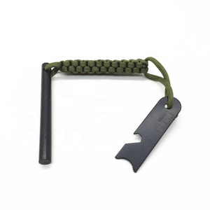 Paracord Rope Handmade Handle <strong>Fire</strong> Starter Flint with Blade Survival <strong>Tools</strong> - Product Image 5