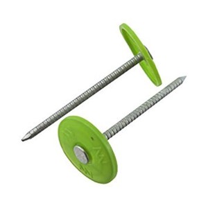 Clavo para Techos de 3/4 a 3 Pulgadas con Anillo de Vástago Liso Americano, Hecho de Hierro con Tapa de Plástico - Product Image 3