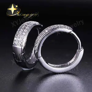 2014 most popular Micro pave CZ hoop earrings designs( in stock)