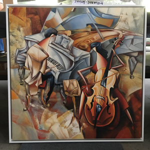 Nhà Máy Giá Đàn Piano Và Guitar Hình Ảnh Nghệ Sĩ Trừu Tượng Bức Tranh Và Tường Nghệ Thuật Tùy Chỉnh Khách Sạn Hành Lang Tác Phẩm Nghệ Thuật Nhà Cung Cấp Bức Tranh - Product Image 3