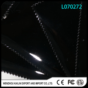 काले रंग पु पेटेंट चमड़े या दर्पण चमड़े जूता और स्टॉक में बैग बनाने के लिए - Product Image 4