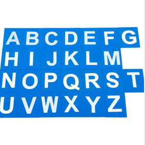 Planche de l'alphabet en <span class=keywords><strong>bois</strong></span>, outil pédagogique sensoriel Montessori, <span class=keywords><strong>papier</strong></span> de verre, pour enfants en bas âge - Product Image 2