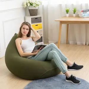 Japan Stil Wohn möbel Wohnzimmer Innen elastischen Sitzsack Stuhl bezug Drops hipping