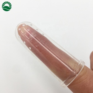 Silicone baby infant training finger <strong>toothbrush</strong> - Product Image 5