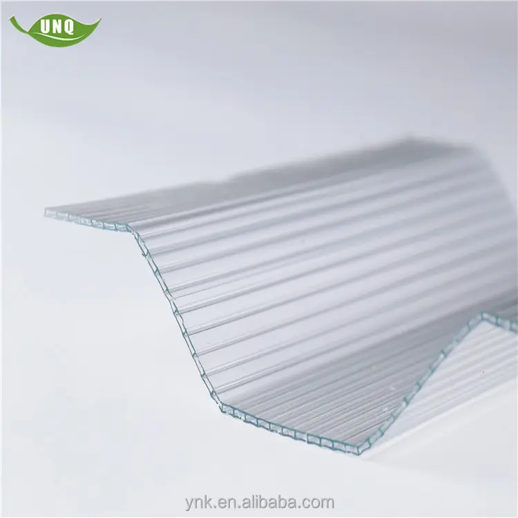 Transparan Custom Made Polycarbonate Lampu Bulat/Pcs Transparan Bergelombang Logam Aluminium Deck Roofing Sheet