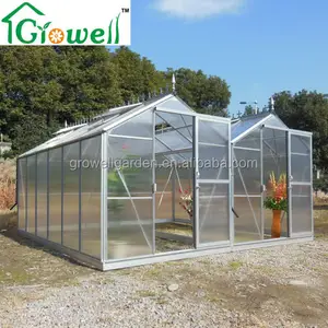 大型聚碳酸酯或玻璃花园温室 (GMA1412