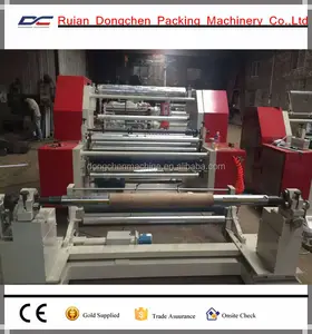 PE plastic film or paper roll non woven roll slitting rewinding machine